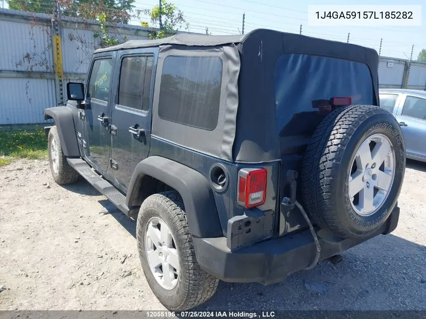 1J4GA59157L185282 2007 Jeep Wrangler Unlimited Sahara