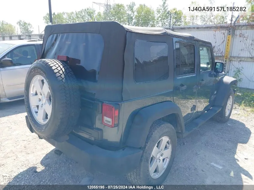 1J4GA59157L185282 2007 Jeep Wrangler Unlimited Sahara