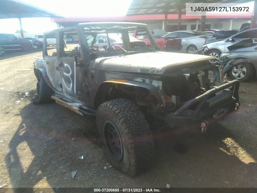 1J4GA59127L153972 2007 Jeep Wrangler Unlimited Sahara