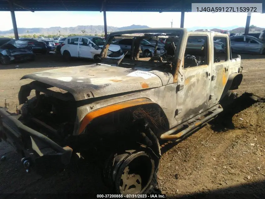 1J4GA59127L153972 2007 Jeep Wrangler Unlimited Sahara