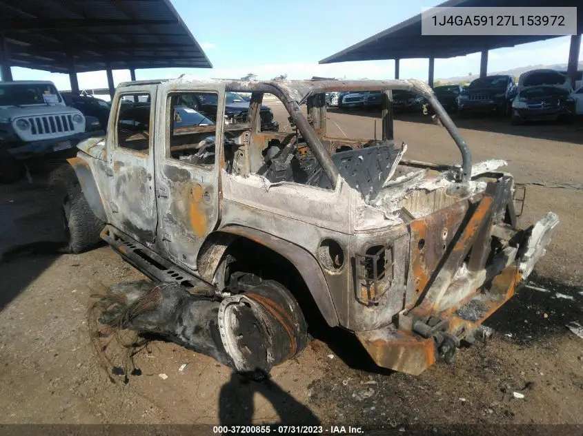 1J4GA59127L153972 2007 Jeep Wrangler Unlimited Sahara