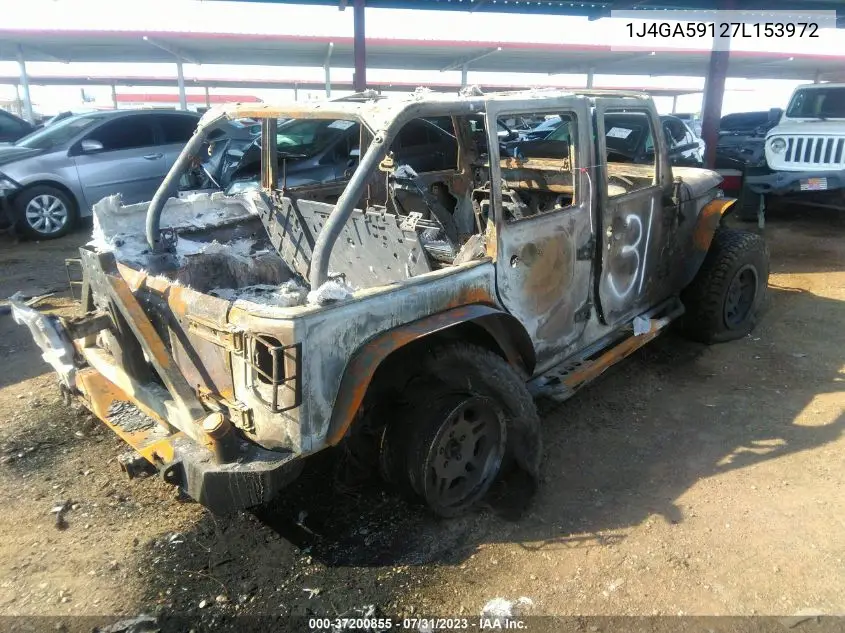 1J4GA59127L153972 2007 Jeep Wrangler Unlimited Sahara