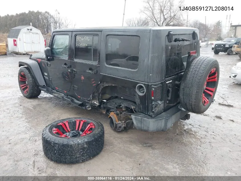 2007 Jeep Wrangler Unlimited Sahara VIN: 1J4GB59127L208014 Lot: 38564116