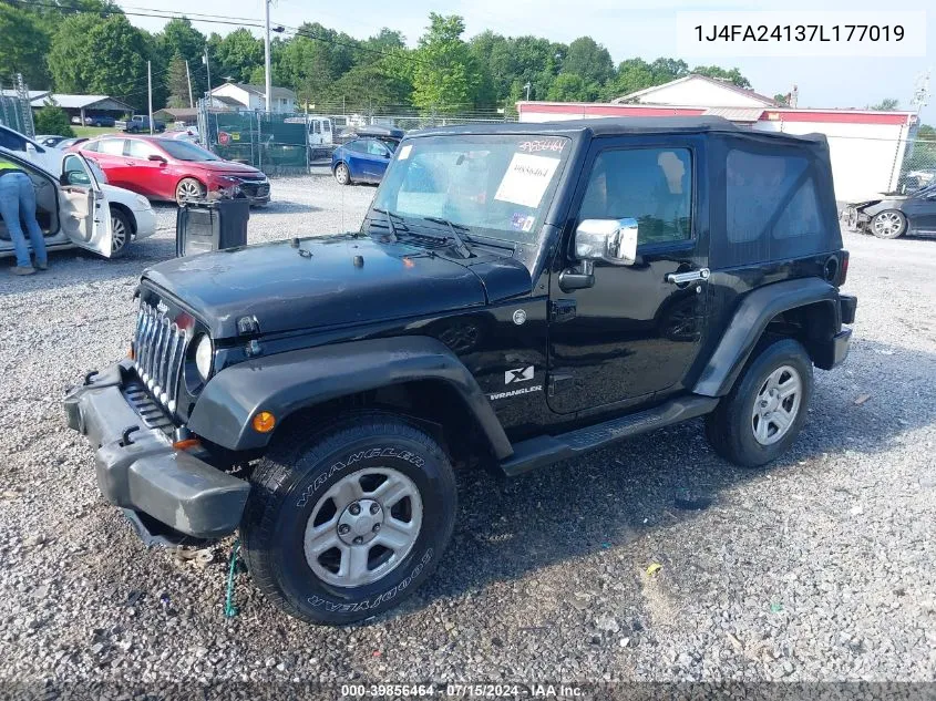 2007 Jeep Wrangler X VIN: 1J4FA24137L177019 Lot: 39856464