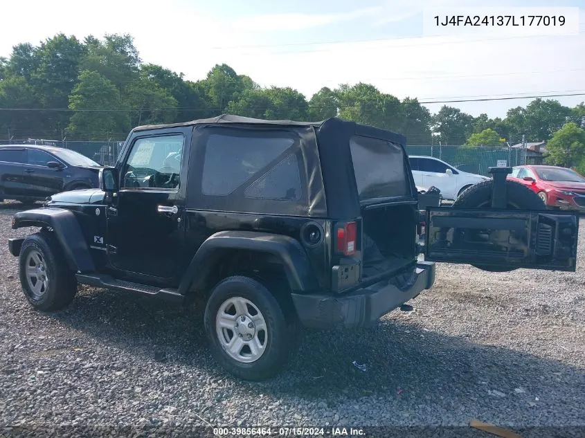 1J4FA24137L177019 2007 Jeep Wrangler X