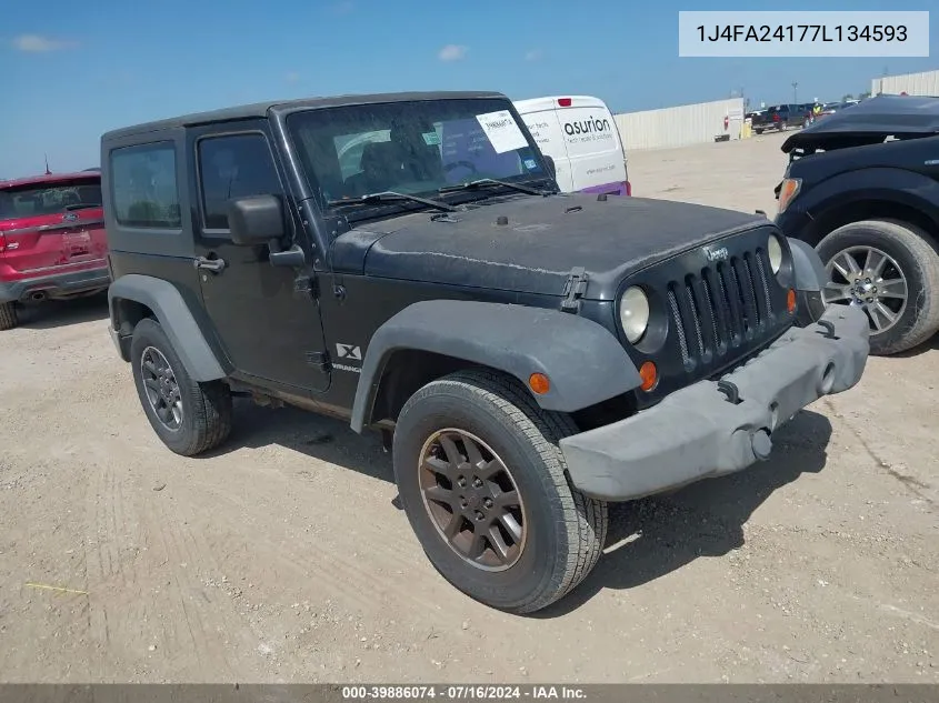 2007 Jeep Wrangler X VIN: 1J4FA24177L134593 Lot: 39886074