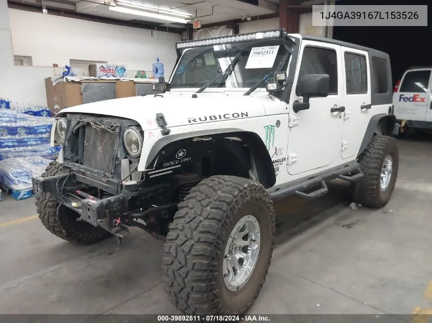 2007 Jeep Wrangler X VIN: 1J4GA39167L153526 Lot: 39892511