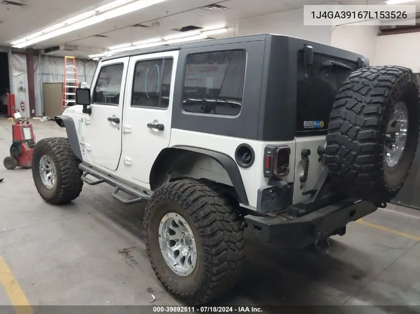 2007 Jeep Wrangler X VIN: 1J4GA39167L153526 Lot: 39892511