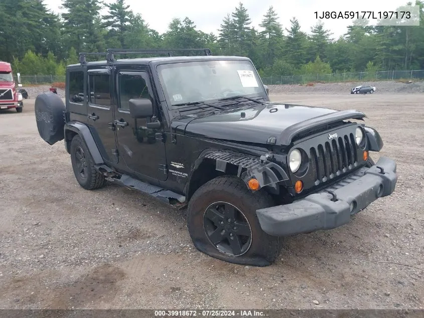 2007 Jeep Wrangler Unlimited Sahara VIN: 1J8GA59177L197173 Lot: 39918672