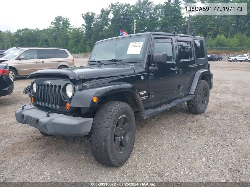 1J8GA59177L197173 2007 Jeep Wrangler Unlimited Sahara