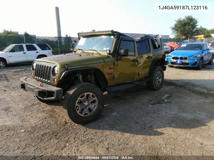 2007 Jeep Wrangler Unlimited Sahara VIN: 1J4GA59187L123116 Lot: 39924654