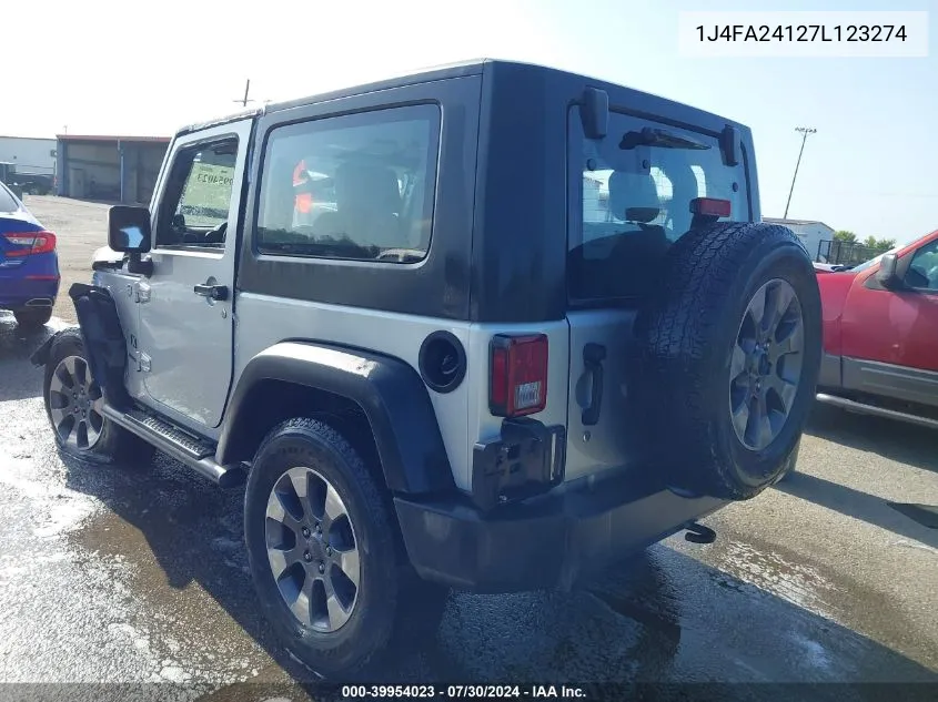 1J4FA24127L123274 2007 Jeep Wrangler X