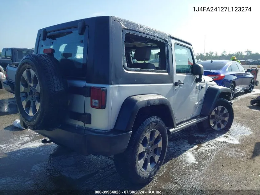 1J4FA24127L123274 2007 Jeep Wrangler X