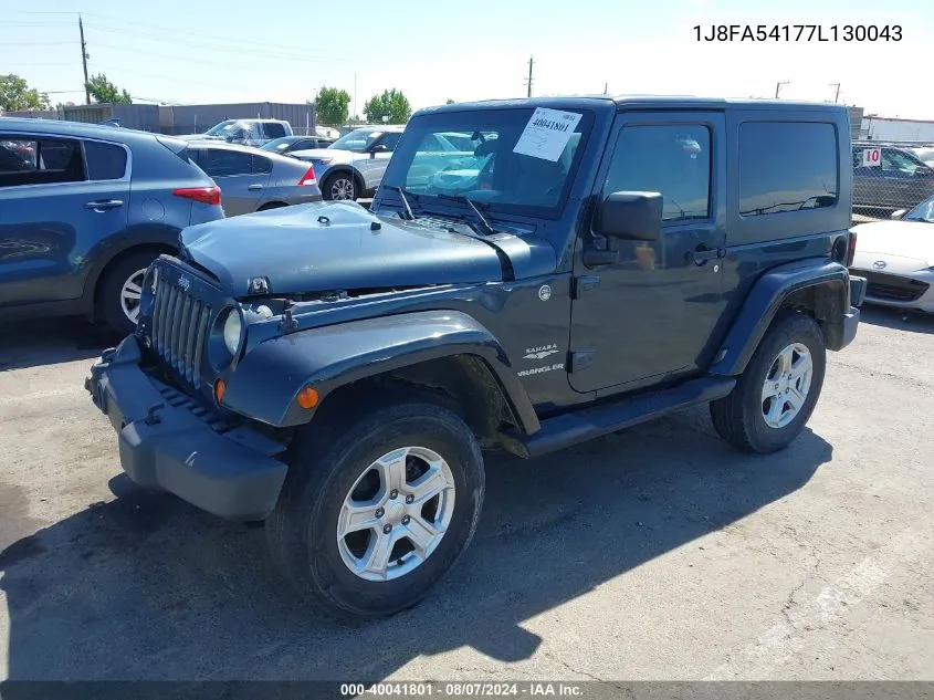 1J8FA54177L130043 2007 Jeep Wrangler Sahara