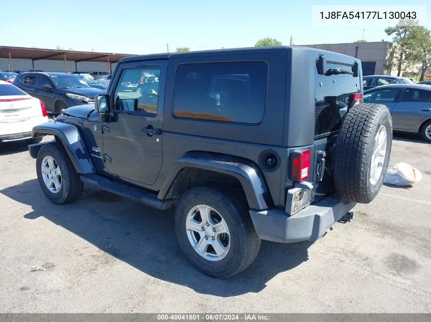 2007 Jeep Wrangler Sahara VIN: 1J8FA54177L130043 Lot: 40041801