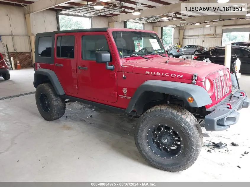 1J8GA69197L181353 2007 Jeep Wrangler Unlimited Rubicon