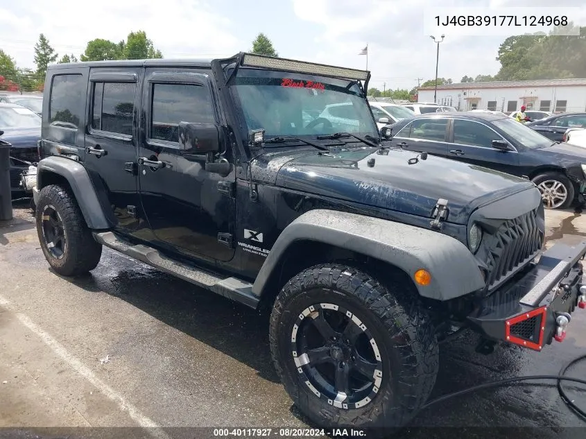 1J4GB39177L124968 2007 Jeep Wrangler Unlimited X