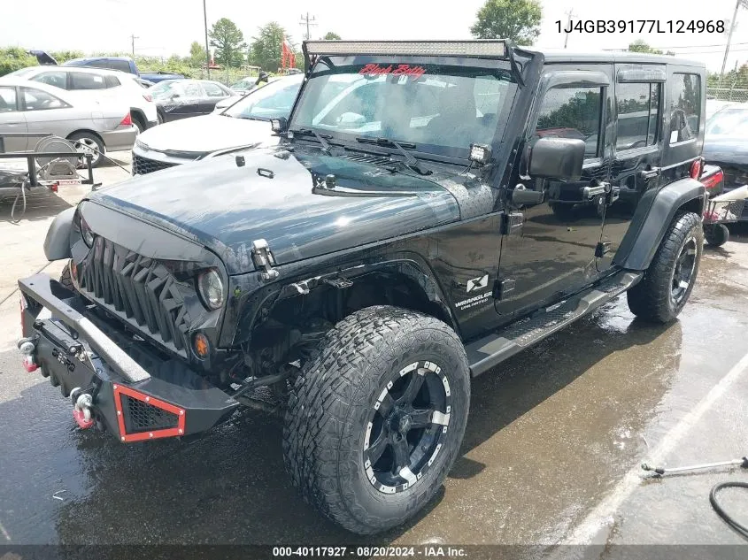 2007 Jeep Wrangler Unlimited X VIN: 1J4GB39177L124968 Lot: 40117927