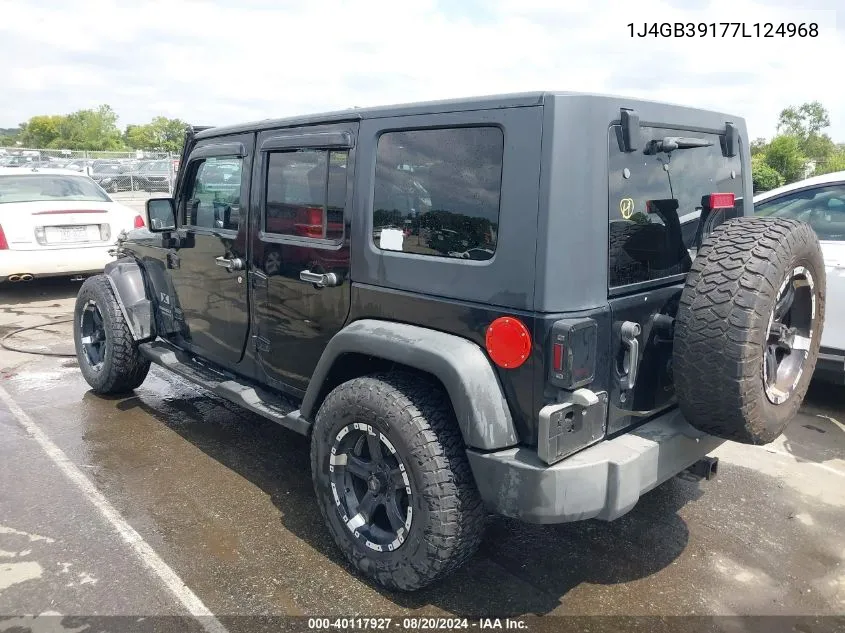 2007 Jeep Wrangler Unlimited X VIN: 1J4GB39177L124968 Lot: 40117927