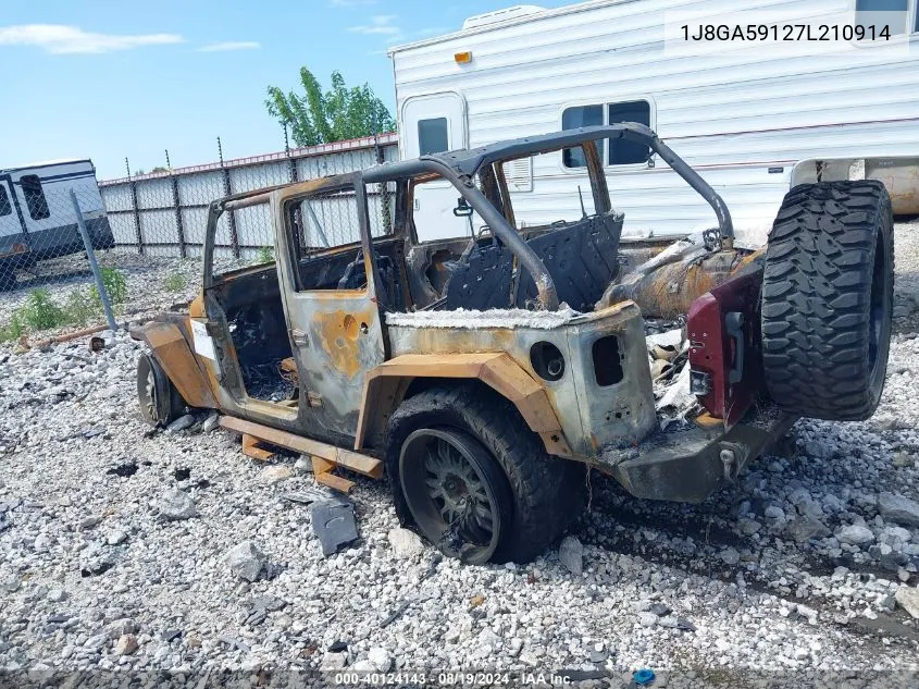 2007 Jeep Wrangler Unlimited Sahara VIN: 1J8GA59127L210914 Lot: 40124143