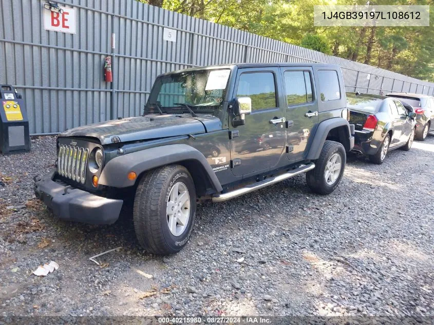 2007 Jeep Wrangler Unlimited X VIN: 1J4GB39197L108612 Lot: 40215980