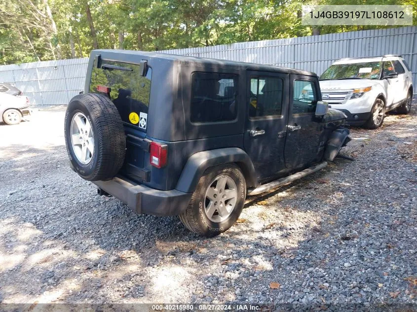 1J4GB39197L108612 2007 Jeep Wrangler Unlimited X