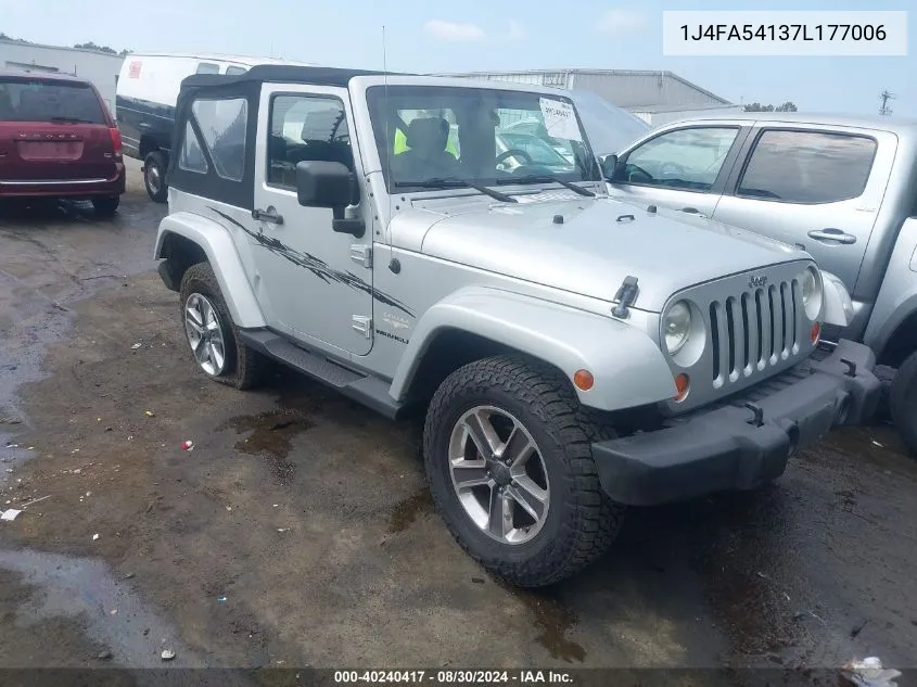 2007 Jeep Wrangler Sahara VIN: 1J4FA54137L177006 Lot: 40240417