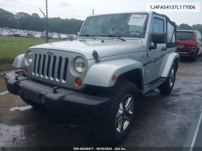 2007 Jeep Wrangler Sahara VIN: 1J4FA54137L177006 Lot: 40240417