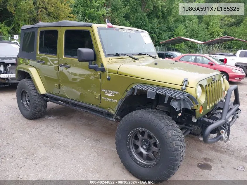 2007 Jeep Wrangler Unlimited Sahara VIN: 1J8GA591X7L185325 Lot: 40244622