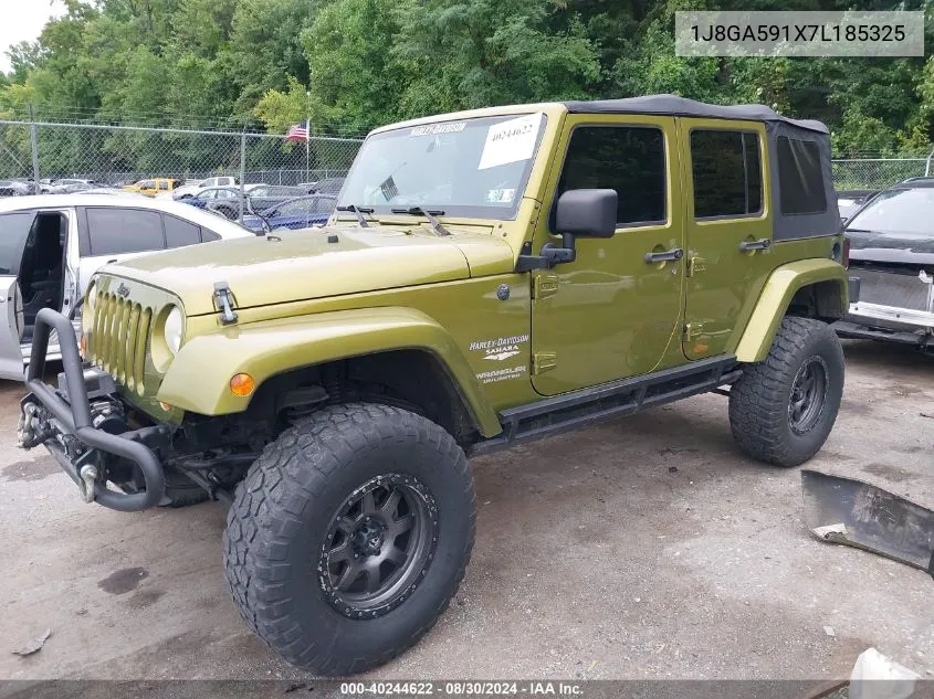 2007 Jeep Wrangler Unlimited Sahara VIN: 1J8GA591X7L185325 Lot: 40244622