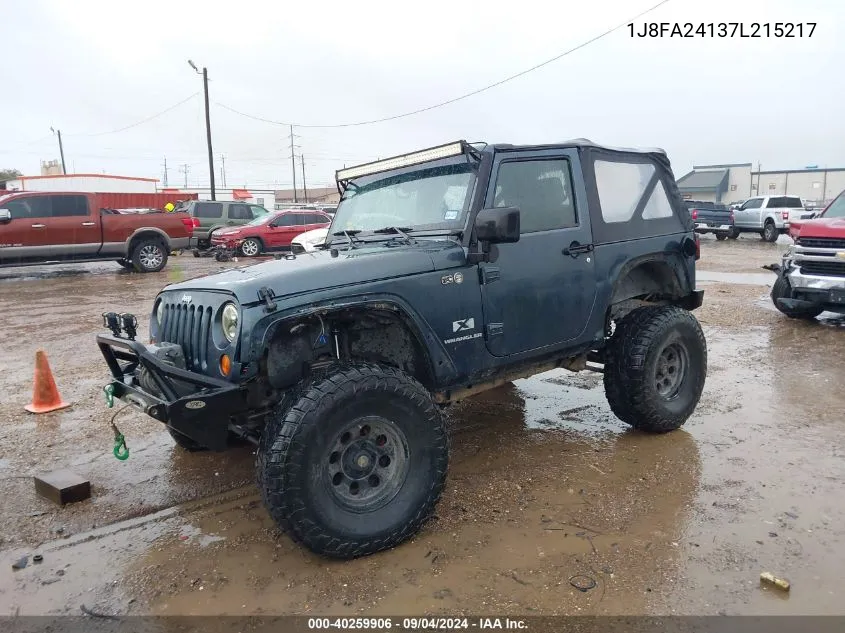 2007 Jeep Wrangler X VIN: 1J8FA24137L215217 Lot: 40259906