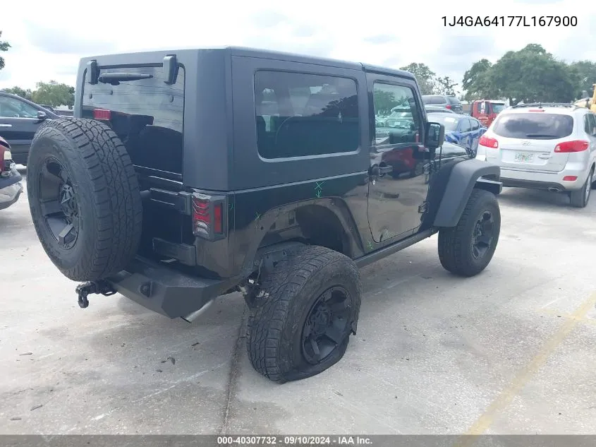 2007 Jeep Wrangler Rubicon VIN: 1J4GA64177L167900 Lot: 40307732