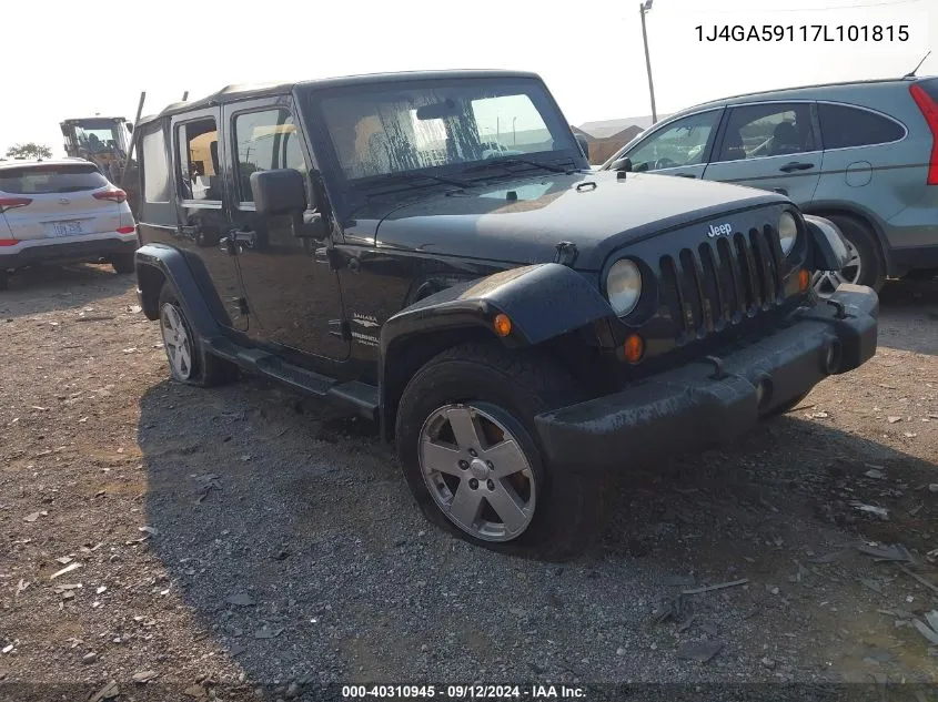 2007 Jeep Wrangler Sahara VIN: 1J4GA59117L101815 Lot: 40310945