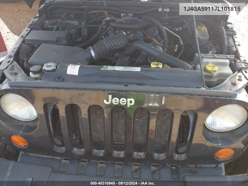 1J4GA59117L101815 2007 Jeep Wrangler Sahara