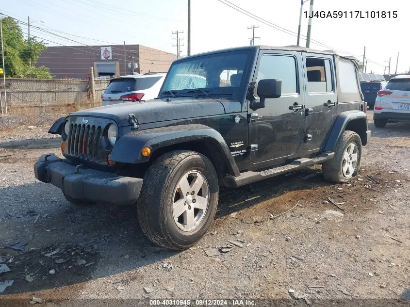 2007 Jeep Wrangler Sahara VIN: 1J4GA59117L101815 Lot: 40310945