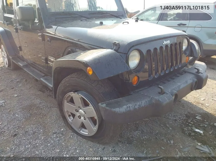 2007 Jeep Wrangler Sahara VIN: 1J4GA59117L101815 Lot: 40310945