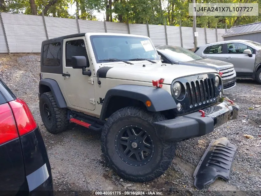 1J4FA241X7L107727 2007 Jeep Wrangler X