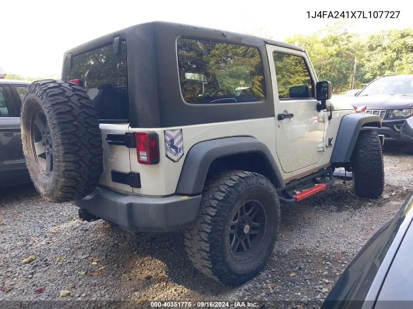 1J4FA241X7L107727 2007 Jeep Wrangler X