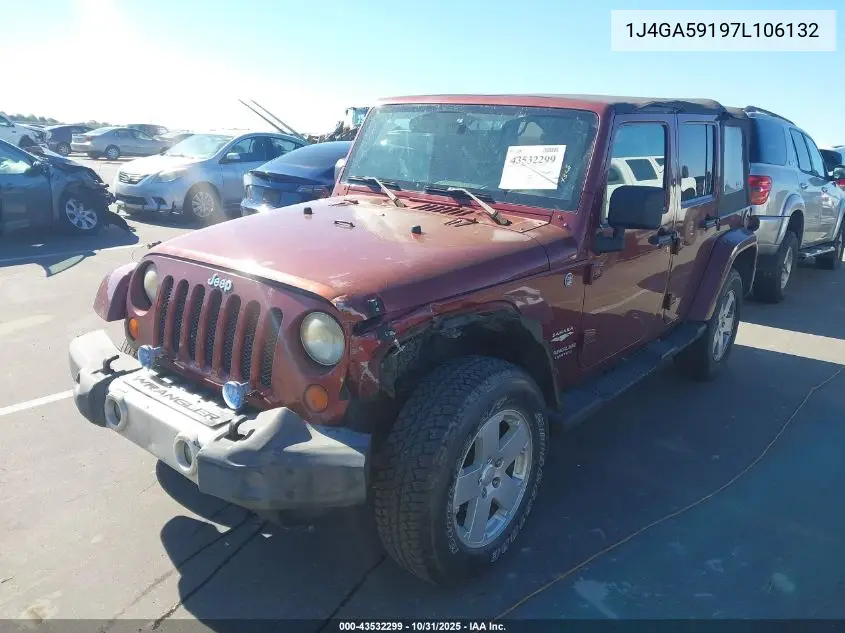 1J4GA59197L106132 2007 Jeep Wrangler Unlimited Sahara