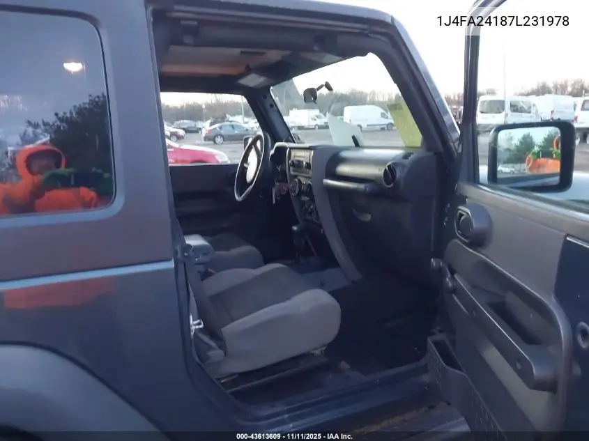 1J4FA24187L231978 2007 Jeep Wrangler X