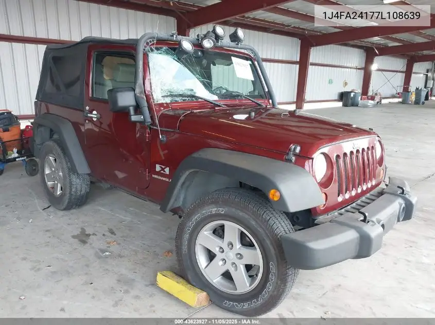 1J4FA24177L108639 2007 Jeep Wrangler X