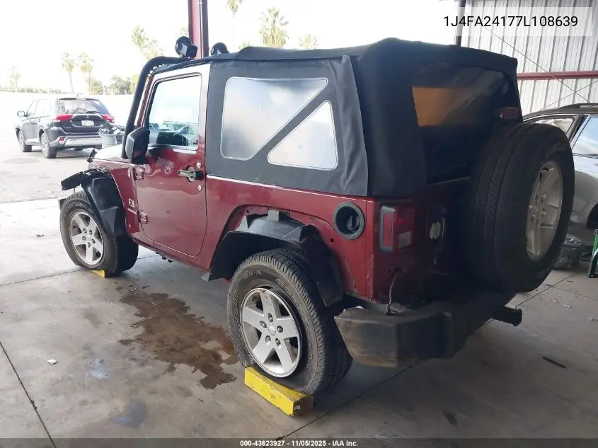 1J4FA24177L108639 2007 Jeep Wrangler X