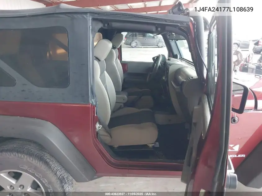 1J4FA24177L108639 2007 Jeep Wrangler X