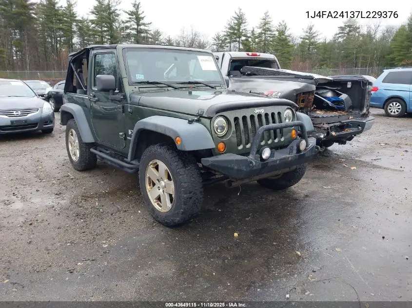 1J4FA24137L229376 2007 Jeep Wrangler X
