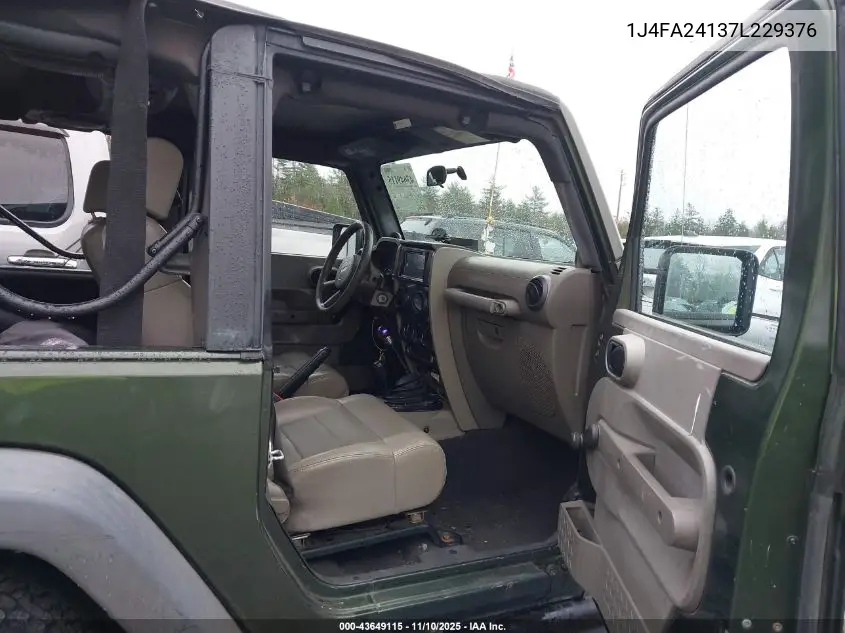 1J4FA24137L229376 2007 Jeep Wrangler X