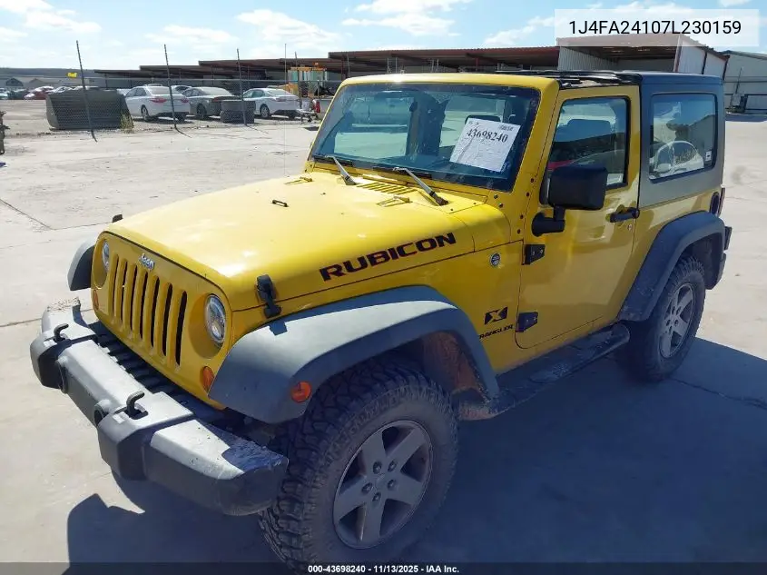 1J4FA24107L230159 2007 Jeep Wrangler X