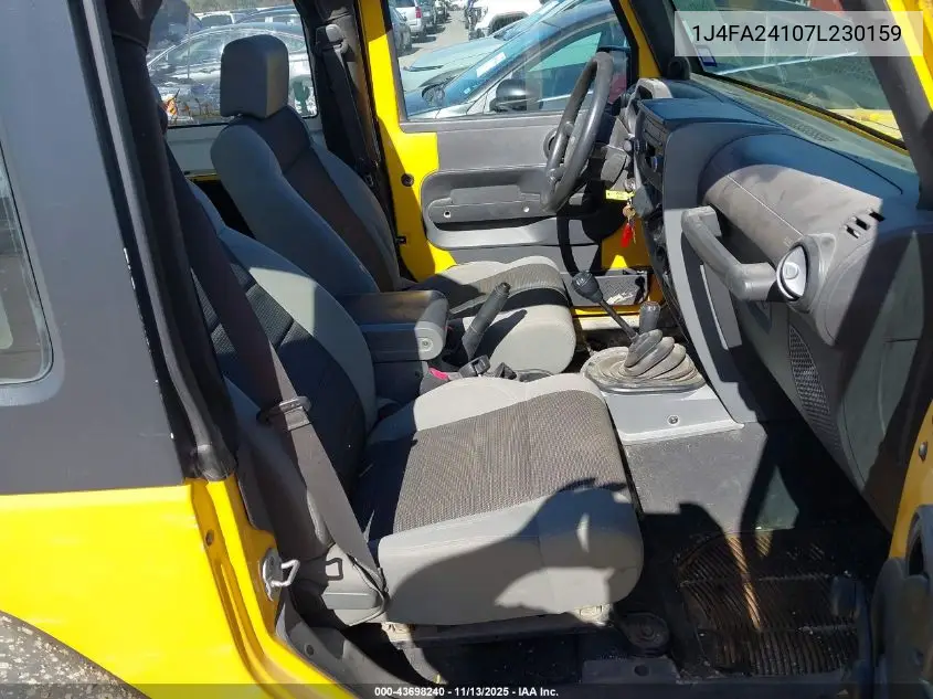 1J4FA24107L230159 2007 Jeep Wrangler X