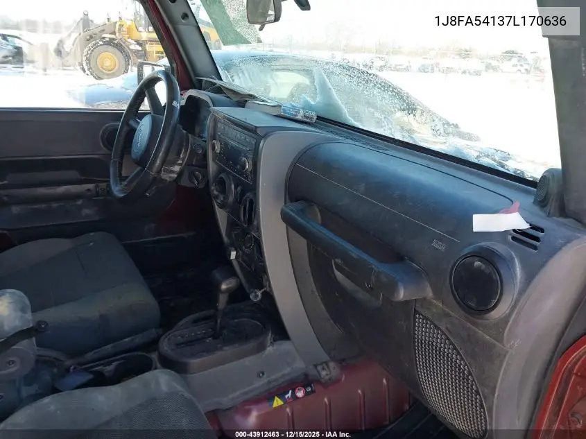 1J8FA54137L170636 2007 Jeep Wrangler Sahara