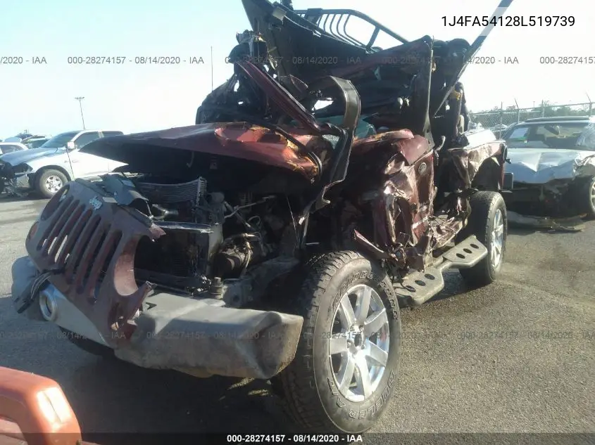 1J4FA54128L519739 2008 Jeep Wrangler Sahara