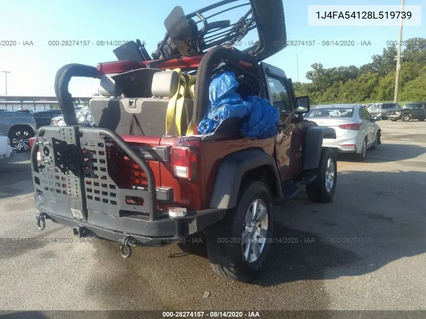 1J4FA54128L519739 2008 Jeep Wrangler Sahara